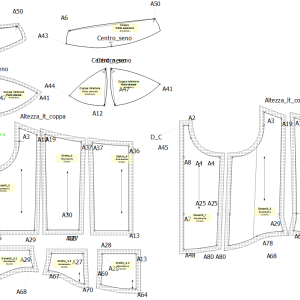 Cartamodello PDF Corsetto-Bustier Tg. 42-50